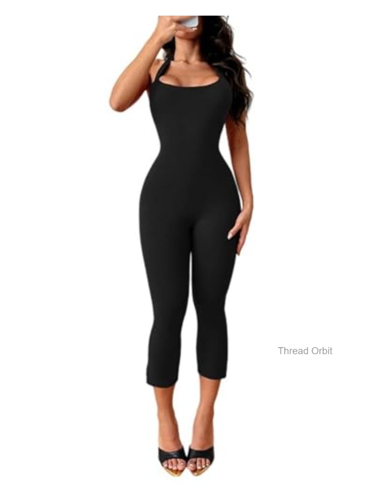 Sleeveless Halter Neck Backless Bodycon Jumpsuit For Women
